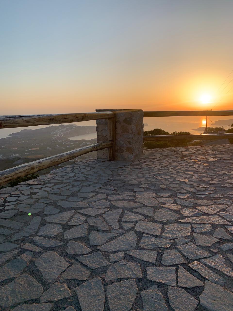 prophet Elias sunset santorini