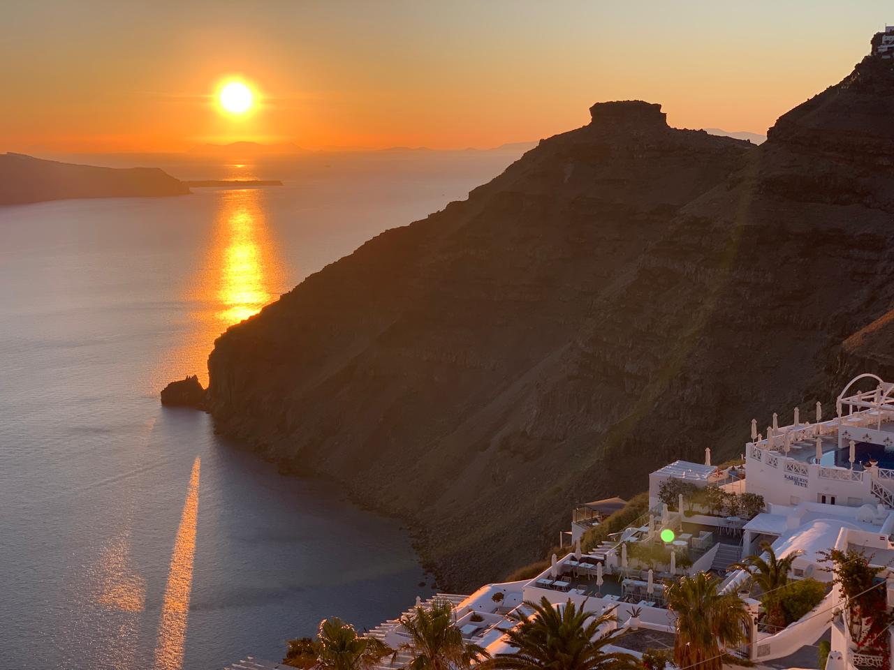 imerovigli sunset santorini